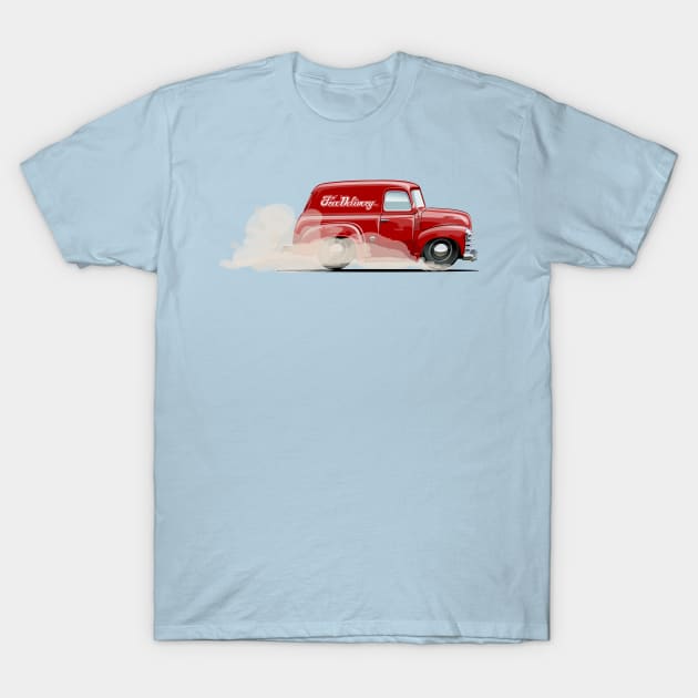 Cartoon retro delivery van T-Shirt by Mechanik